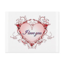 I love you post cards