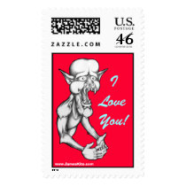 I Love You! postage by serenitystudios I Love You! postage