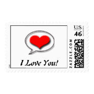 I Love You! stamp
