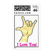 I Love You! stamp