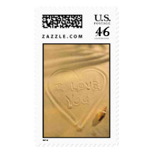 i love you postage
