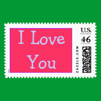 I Love You - postage stamp stamps