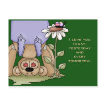 I love you postcards