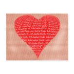 I love you postcards
