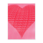I love you postcards