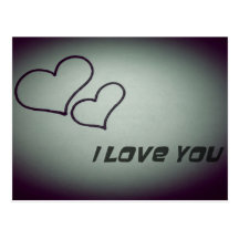 i love you postcard