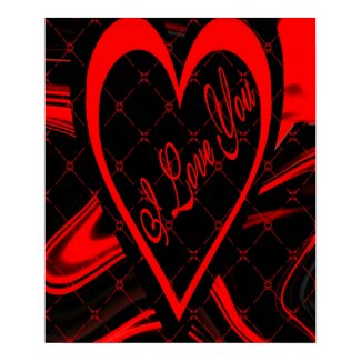 I Love You-Poster print