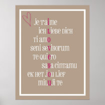 I Love You Posters