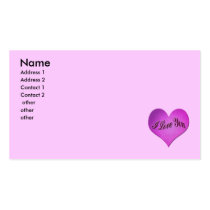 I love you business cards