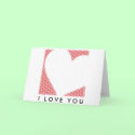 I Love You Red Heart Card by elisaemme I Love You Red Heart Card