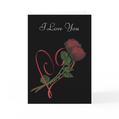 I Love You Red Roses Heart Personalised Card by SmilinEyesTreasures I Love You Red Roses Heart Personalised Card by SmilinEyesTreasures