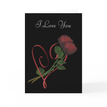 I Love You Red Roses Heart Personalized Card by SmilinEyesTreasures I Love You Red Roses Heart Personalized Card