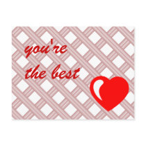 I love you romantic illustration post card