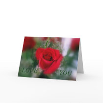 I LOVE YOU Rose cards