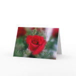 I LOVE YOU Rose cards