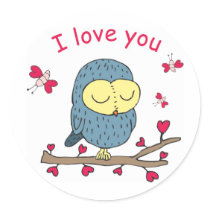 I love you stickers