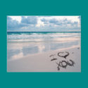 I Love You, Sand Writing on the Beach postcards by beverlytazangel I Love You, Sand Writing on the Beach postcards