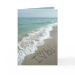 I Love You, Sandy Beach Valentine's Day Card