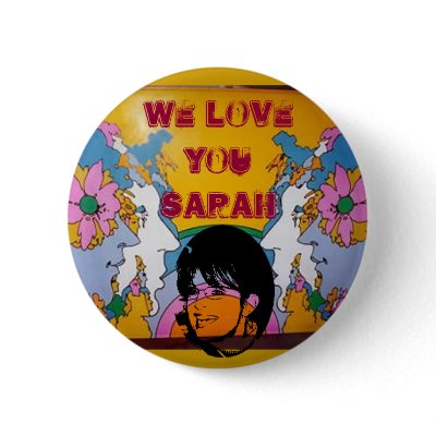 i love you sarah pinback buttons by kanjana