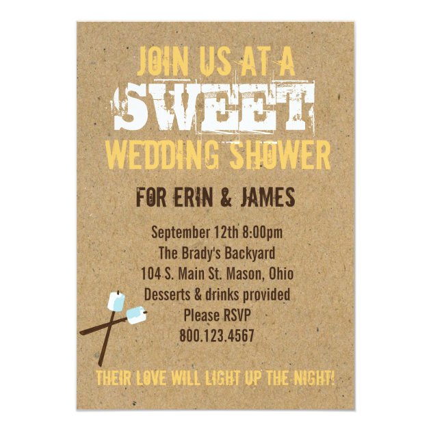 I Love You Smore than Ever - Wedding Shower Card