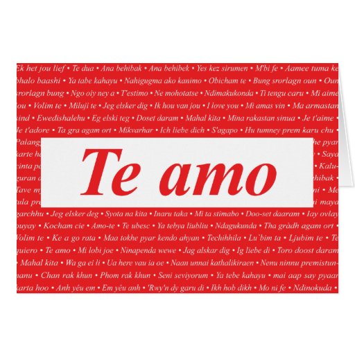 I Love You Spanish Customizable Greeting Card Zazzle