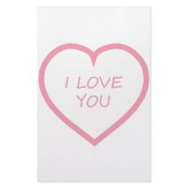 I Love You Custom Stationery