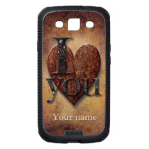 I Love You Steampunk Valentine Galaxy SIII Covers