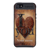 I Love You Steampunk Valentine iPhone 5 Covers