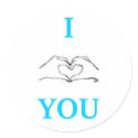 I LOVE YOU. stickers by rachelsocrunkk I LOVE YOU. stickers