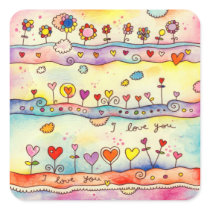 I Love You stickers
