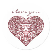 "I Love You" Stickers