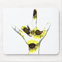 I Love You Sunflower Mousepad