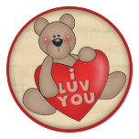 I Love You Teddy Bear T-shirts and Gifts stickers by valentinetshirts I Love You Teddy Bear T-shirts and Gifts stickers