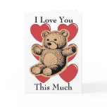 I Love You This Much - Bear cards