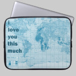 I Love you This Much laptop sleeves
