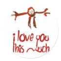 I Love You This Much stickers