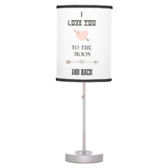 I love you to the moon and back desk lamp