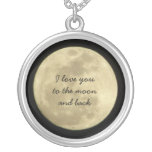 I love you to the moon and back necklace