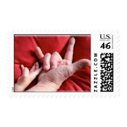 I Love You Toddler Hand in Grandpa's Hand stamp