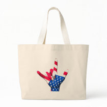 I Love You USA Flag Bag by Bigboy20769 I Love You USA Flag Bag