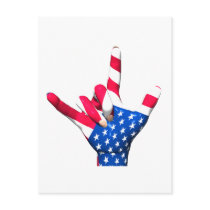 I Love You USA Flag Postcard by Bigboy20769 I Love You USA Flag Postcard