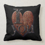 I Love You valentine Throw Pillows