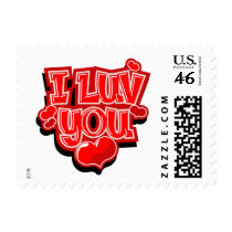 I Love You Valentine's Day Gift Postage