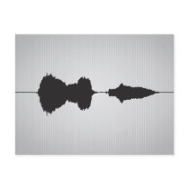 I Love You Waveform Postcard 4