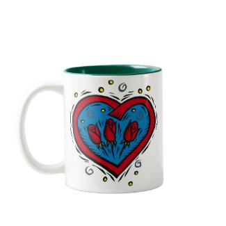 Buy I Love You with Flowers mug.