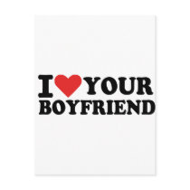 I love your boyfriend postcards by Thinkdifferent I love your boyfriend postcards