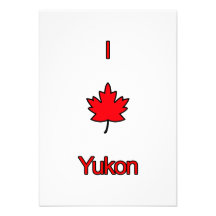 I Love Yukon Custom Invites