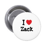 I love Zack heart custom personalized Pins