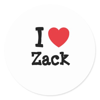 I love Zack! Custom Zack t-shirts ! Show Zack how much you love him with