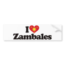 I Love Zambales bumper stickers